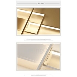 Modern Comtemporary Alumilium Painting Ceiling Light Flush Mount Wall Light with Remoter Dimmer for Living Room Bed Room Also Can Be Used As Wall Light