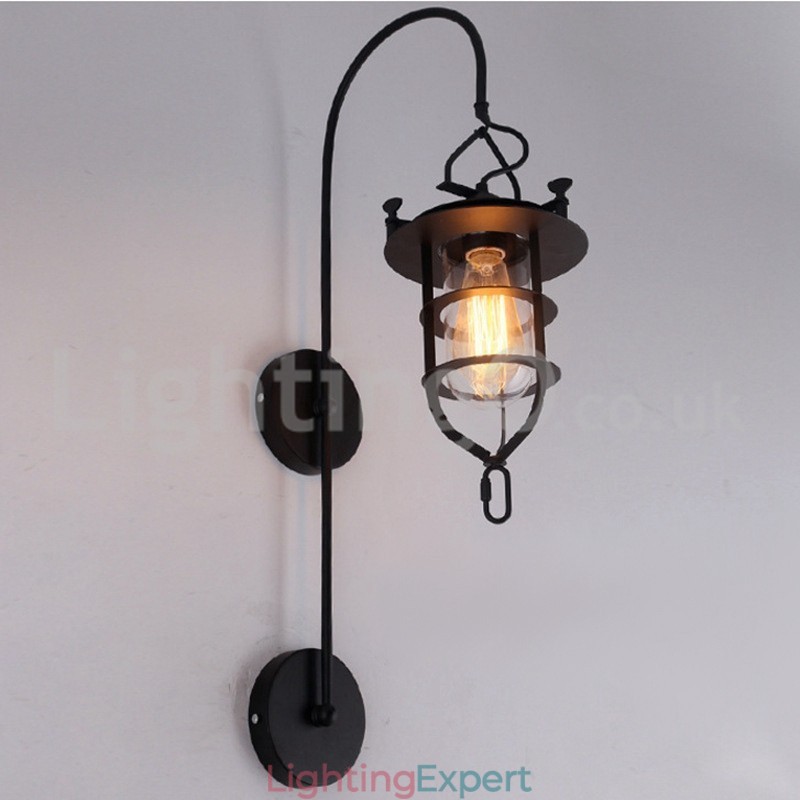 Retro Dock Wall Lamp Black Wharf Wall Lights Dock Sconce Restaurant Living Room Cafe Bar Clothing Store