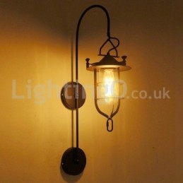 Retro Dock Wall Lamp Black Wharf Wall Lights Dock Sconce Restaurant Living Room Cafe Bar Clothing Store