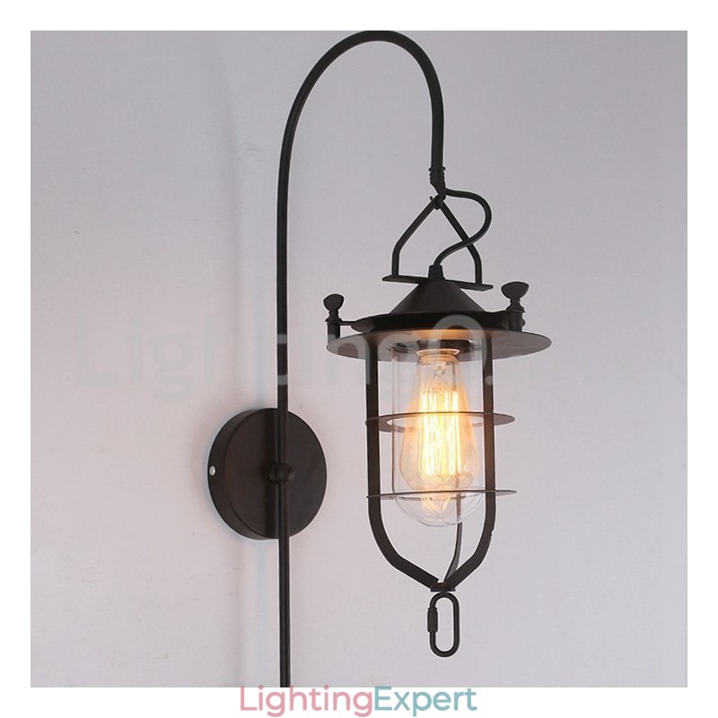 Retro Dock Wall Lamp Black Wharf Wall Lights Dock Sconce Restaurant Living Room Cafe Bar Clothing Store