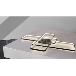 Modern Comtemporary Alumilium Painting Ceiling Light Flush Mount Wall Light with Remoter Dimmer for Living Room Bed Room Also Can Be Used As Wall Light