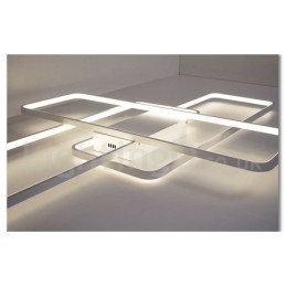 Modern Comtemporary Alumilium Painting Ceiling Light Flush Mount Wall Light with Remoter Dimmer for Living Room Bed Room Also Can Be Used As Wall Light