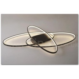 Dimmable Oval Modern Comtemporary Alumilium Ceiling Light Flush Mount Lamp for Living Room Bed Room Also Can Be Used As Wall Light