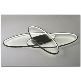 Dimmable Oval Modern Comtemporary Alumilium Ceiling Light Flush Mount Lamp for Living Room Bed Room Also Can Be Used As Wall Light