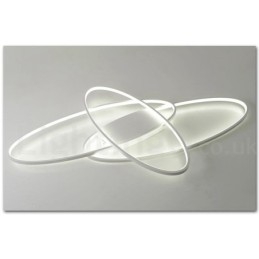 Dimmable Oval Modern Comtemporary Alumilium Ceiling Light Flush Mount Lamp for Living Room Bed Room Also Can Be Used As Wall Light