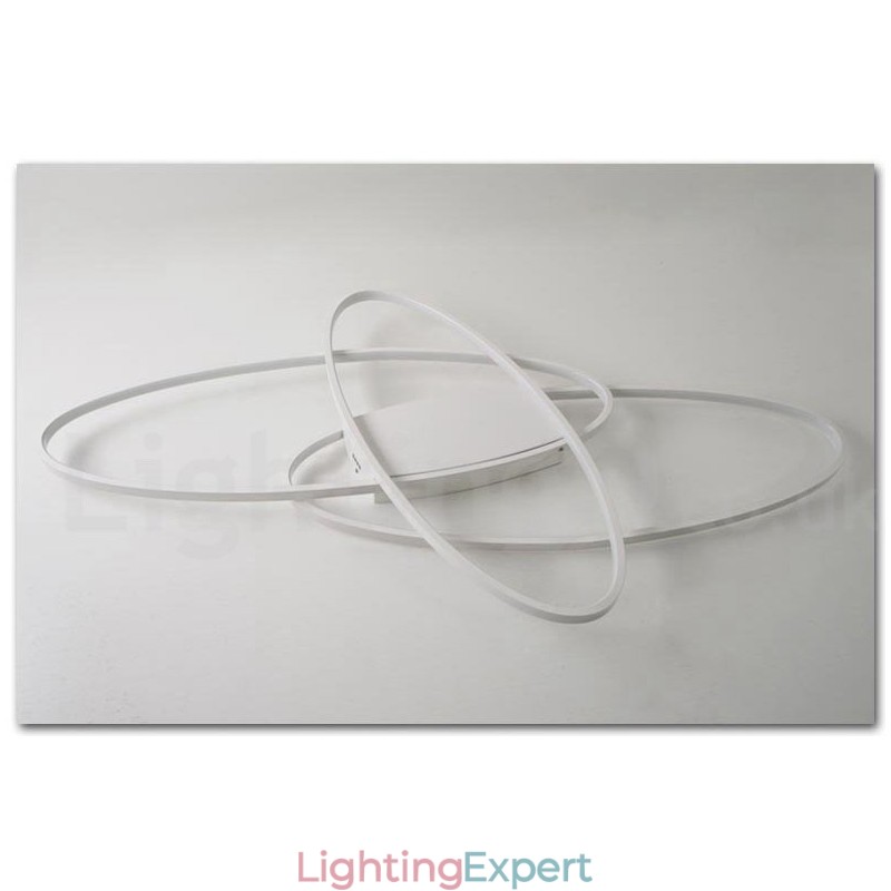 Dimmable Oval Modern Comtemporary Alumilium Ceiling Light Flush Mount Lamp for Living Room Bed Room Also Can Be Used As Wall Light
