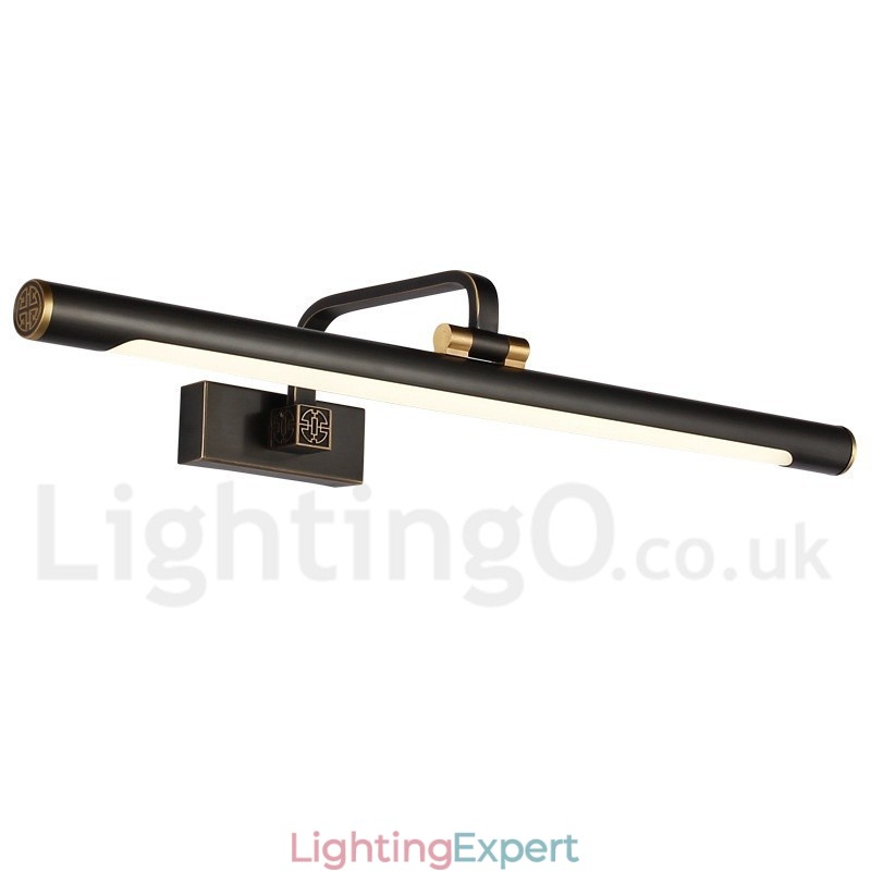 IPMirror Lamp Bathroom Lights Pure Brass Wall Lights with Acrylic Shade Make up Lighting