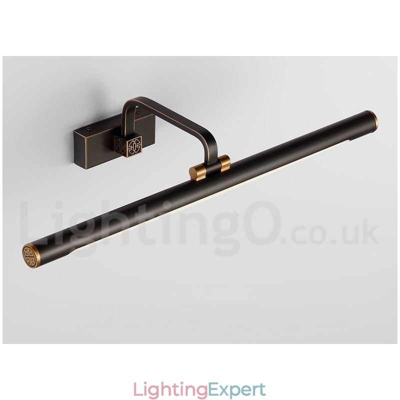 IPMirror Lamp Bathroom Lights Pure Brass Wall Lights with Acrylic Shade Make up Lighting