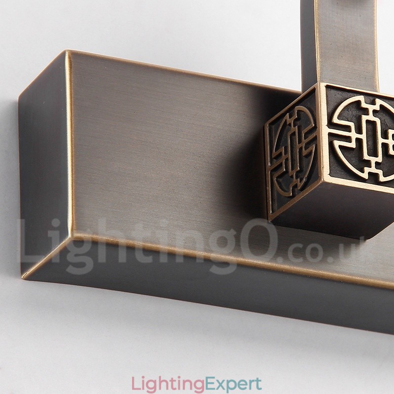 IPMirror Lamp Bathroom Lights Pure Brass Wall Lights with Acrylic Shade Make up Lighting