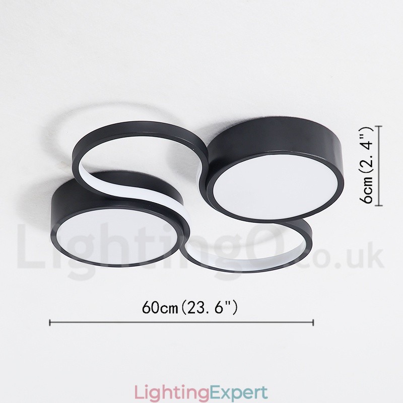 Dimmable Modern Comtemporary Alumilium Ceiling Light Flush Mount Lamp for Living Room Bed Room Also Can Be Used As Wall Light