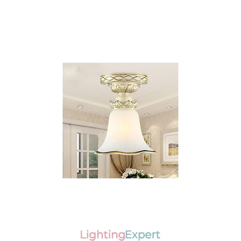 Europe Type Resin Glass Dome Light Sweet To Absorb Dome Light Lamp
