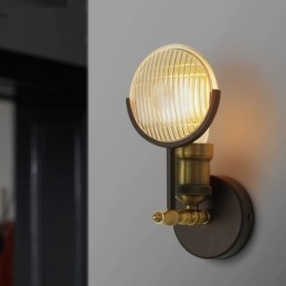 1 Light Rustic Retro Vintage Wall Light with Glass Shade Special for Hotel Office Showroom Living Room Dinning Room