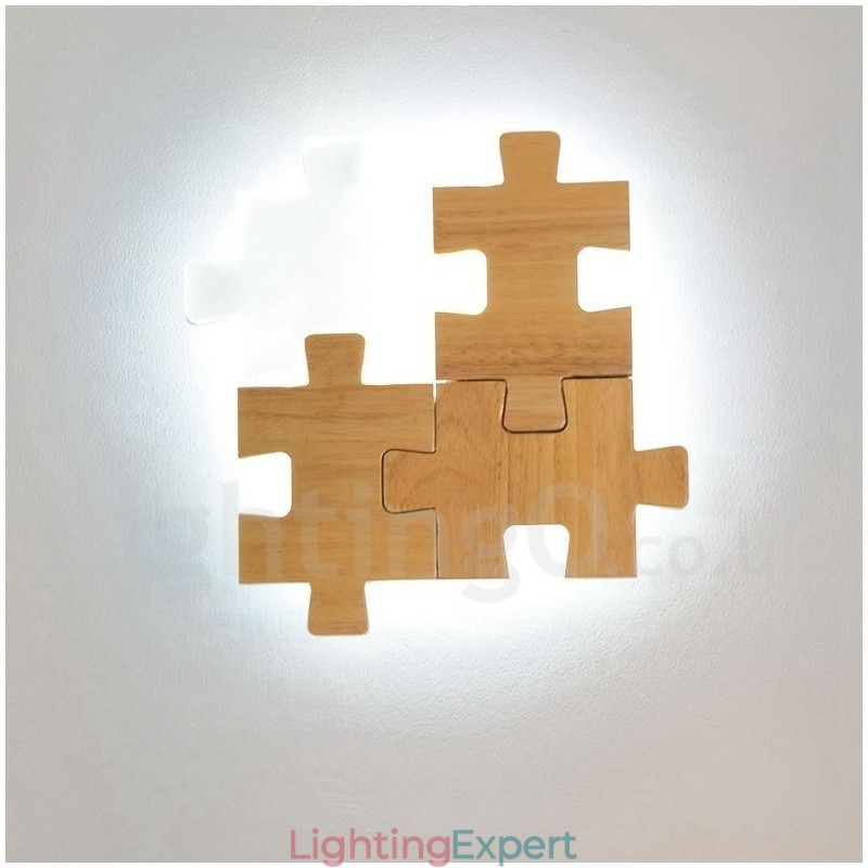 Wooden Wall Sconces with Acrylic Shade Modern Contemporary Wood Bamboo Wall Light