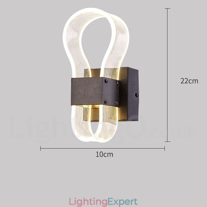 Modern Wall Light with Acrylic Shade for Bedroom Corridor Aisle