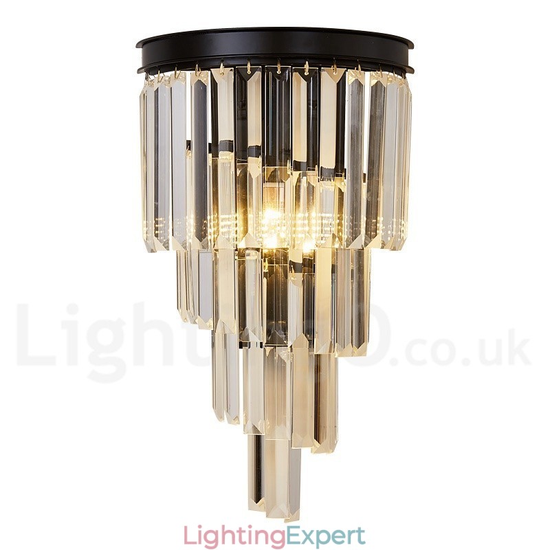 Modern Luxury K9 Crystal Wall Light with Crystal Shade