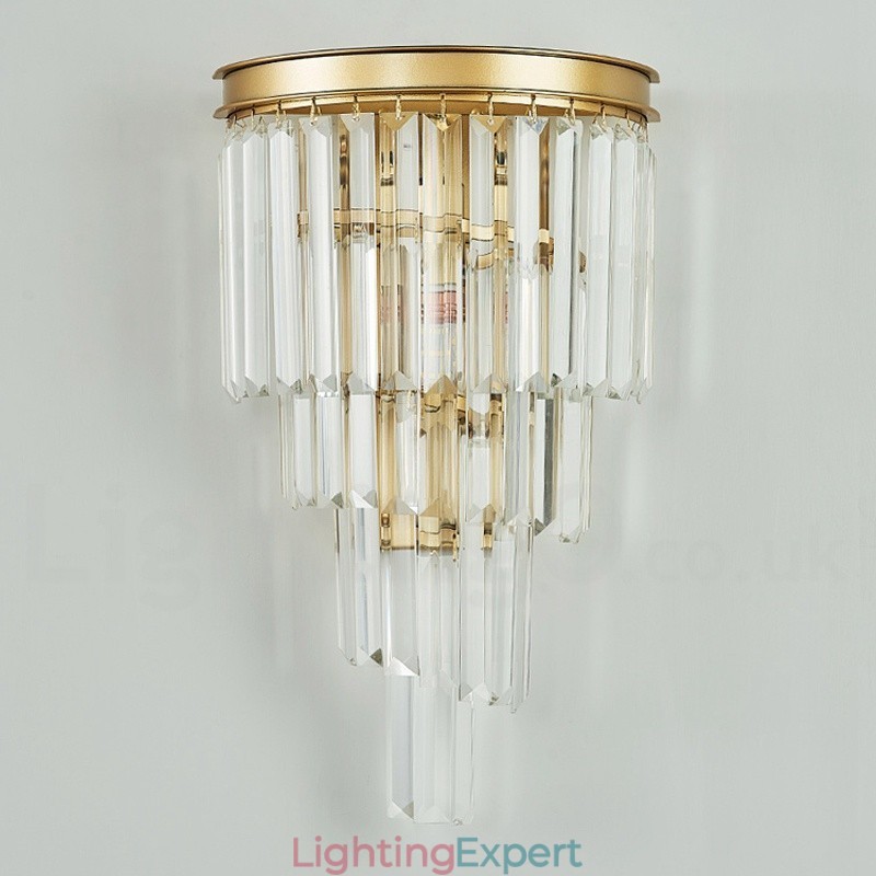 Modern Luxury K9 Crystal Wall Light with Crystal Shade