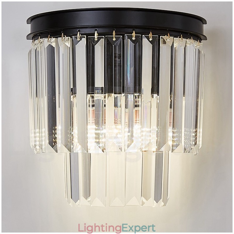 Modern Luxury K9 Crystal Wall Light with Crystal Shade