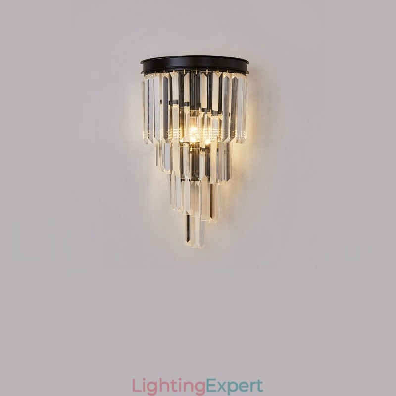 Modern Luxury K9 Crystal Wall Light with Crystal Shade