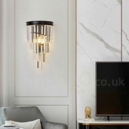 Modern Luxury K9 Crystal Wall Light with Crystal Shade