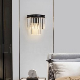 Modern Luxury K9 Crystal Wall Light with Crystal Shade