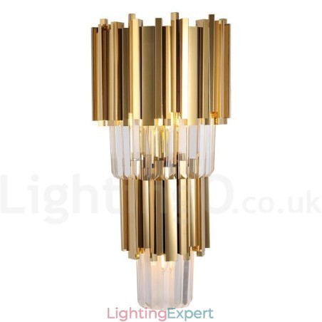 Modern Luxury K9 Crystal Wall Light with Crystal Shade Modern Luxury K9 Crystal Wall Light with Crystal Shade