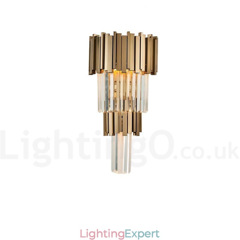 Modern Luxury K9 Crystal Wall Light with Crystal Shade