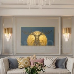 Modern Luxury K9 Crystal Wall Light with Crystal Shade