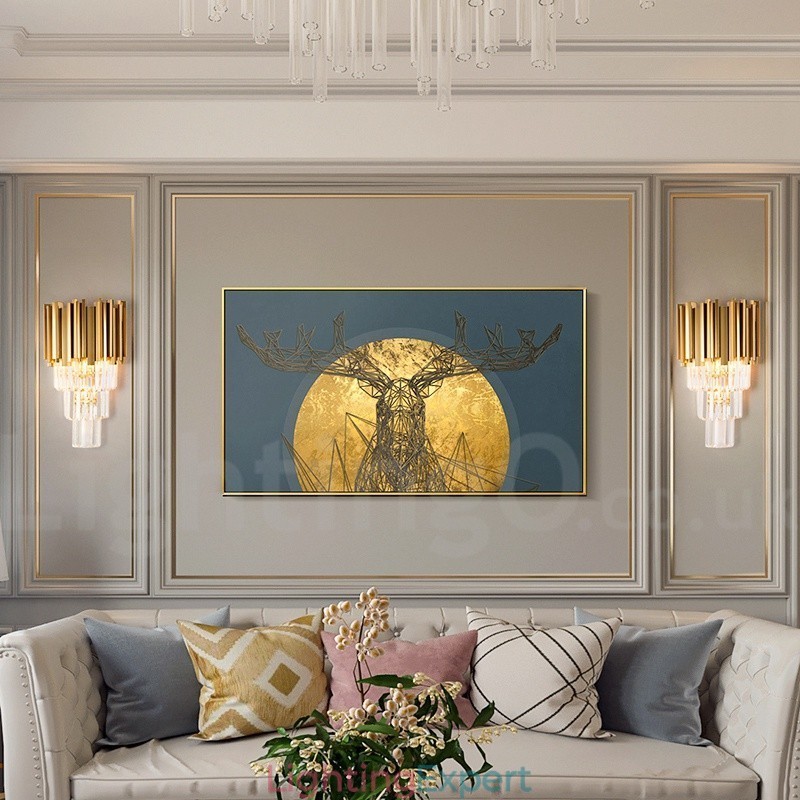 Modern Luxury K9 Crystal Wall Light with Crystal Shade