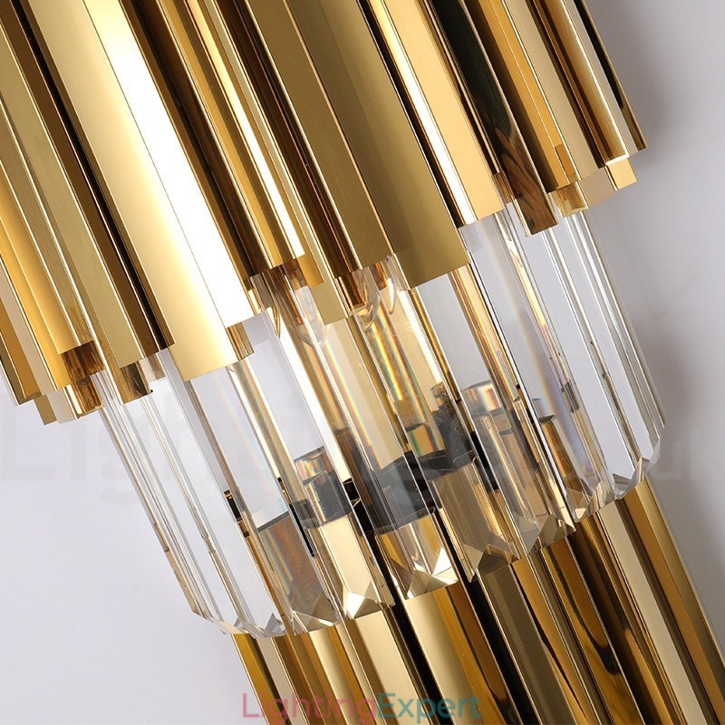 Modern Luxury K9 Crystal Wall Light with Crystal Shade