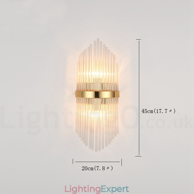 Modern Luxury K9 Crystal Wall Light with Crystal Shade