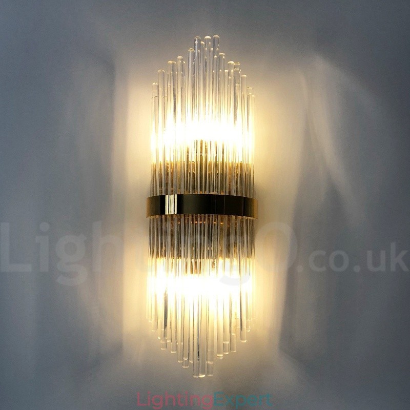 Modern Luxury K9 Crystal Wall Light with Crystal Shade