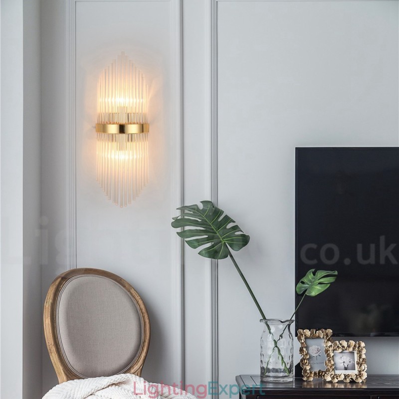 Modern Luxury K9 Crystal Wall Light with Crystal Shade