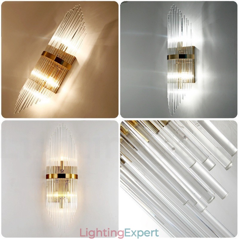 Modern Luxury K9 Crystal Wall Light with Crystal Shade
