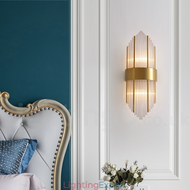 Modern Luxury K9 Crystal Wall Light with Crystal Shade