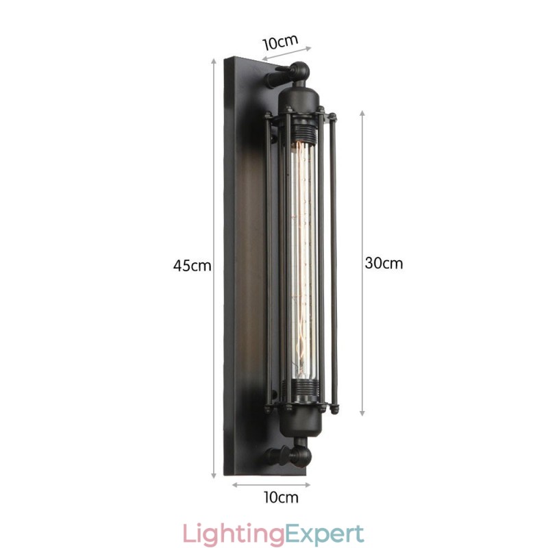 Black Europe Retro Clothing Store Restaurant Scene Decorative Arts Wall Sconce