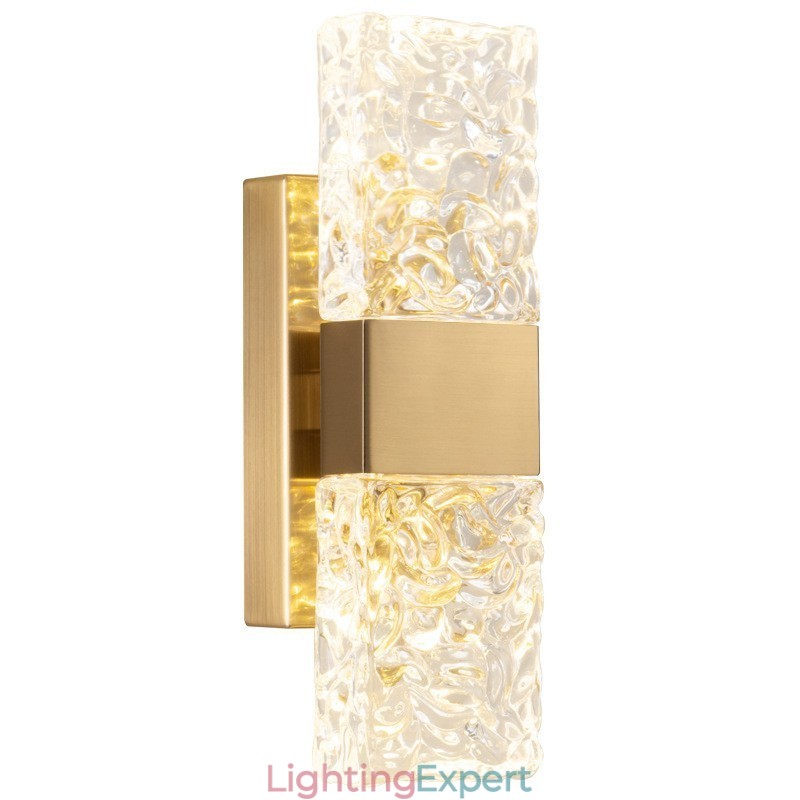 Modern Crystal Flush Mount Wall Light for Bedside Porch Aisle Living Room Bedroom Study