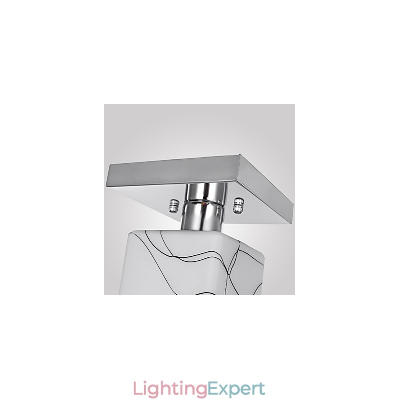 Modern Contemporary Mini Style Electroplated Metal Flush Mount