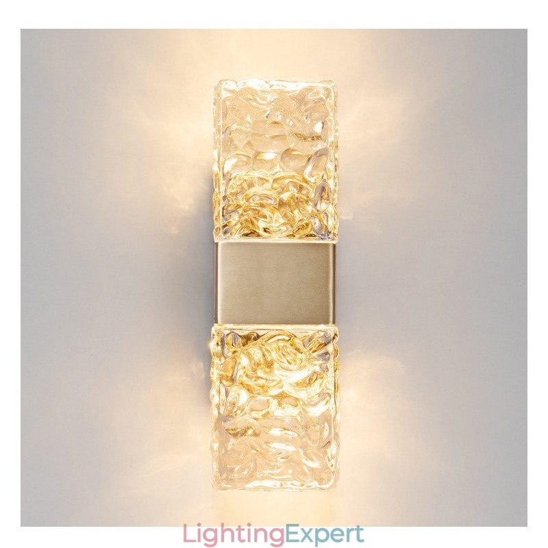 Modern Crystal Flush Mount Wall Light for Bedside Porch Aisle Living Room Bedroom Study