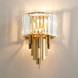 Postmodern Luxury Crystal Wall Light Living Room TV Background Wall Bedroom Bedside Wall Light