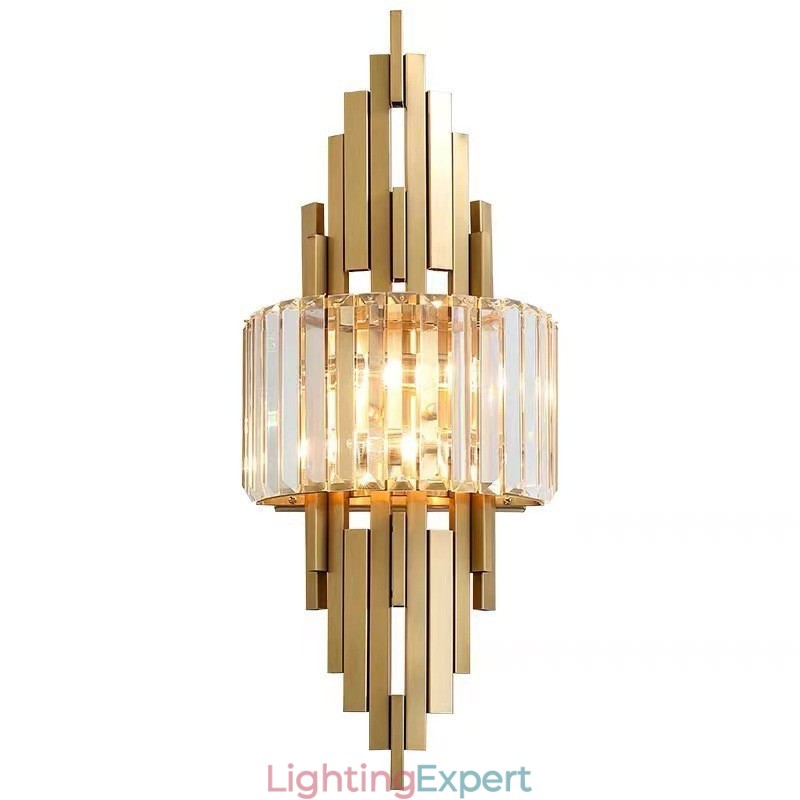 Postmodern Luxury Crystal Wall Light Living Room TV Background Wall Bedroom Bedside Wall Light