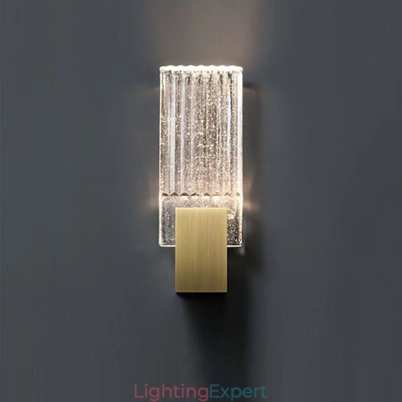 Postmodern Minimalist Living Room Crystal Wall Sconces American Art Bedside Bedroom Study Wall Sconces