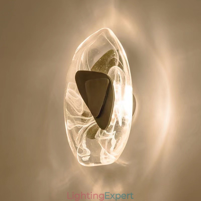Nordic Crystal Wall Sconces Living Room Study Bedroom Bedside Aisle Living Room Background Wall Light