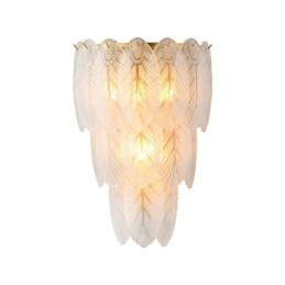 Nordic French Feather Crystal Wall Sconces Postmodern Lighting Luxury Living Room Background Wall Corridor like Hotel Panel Wall Lamp