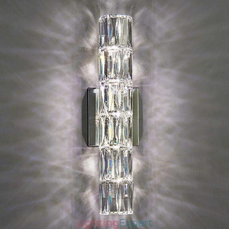 Living Room Wall Lamp Light Luxury Simple Bedroom Bedside Lamp Hotel Lobby Aisle Villa Project Stainless Steel Crystal Wall Sconces