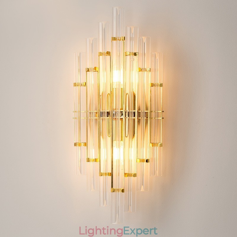Hotel Light Luxury Crystal Wall Lamp Post modern Personality Living Room Aisle Entrance Backdrop Wall Lamp Bedroom Bedside Decorative Sconces