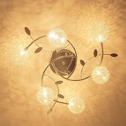 Modern Contemporary Crystal Electroplated Flush Mount