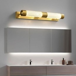 Wall Lamp Brass Acrylic Cylinder Mirror Front Light
