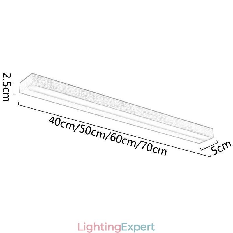Modern Mirror Front Light Wall Lamp Acrylic Washroom Makeup Lighting