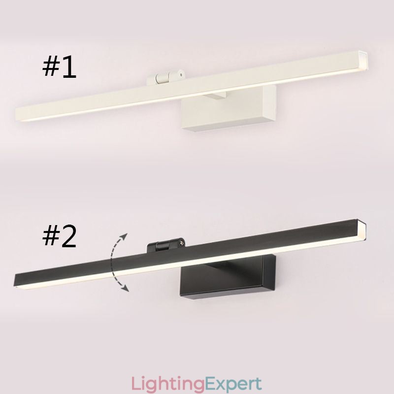 Nordic Style Mirror Front Light Angle Adjustable Wall Lamp Washroom