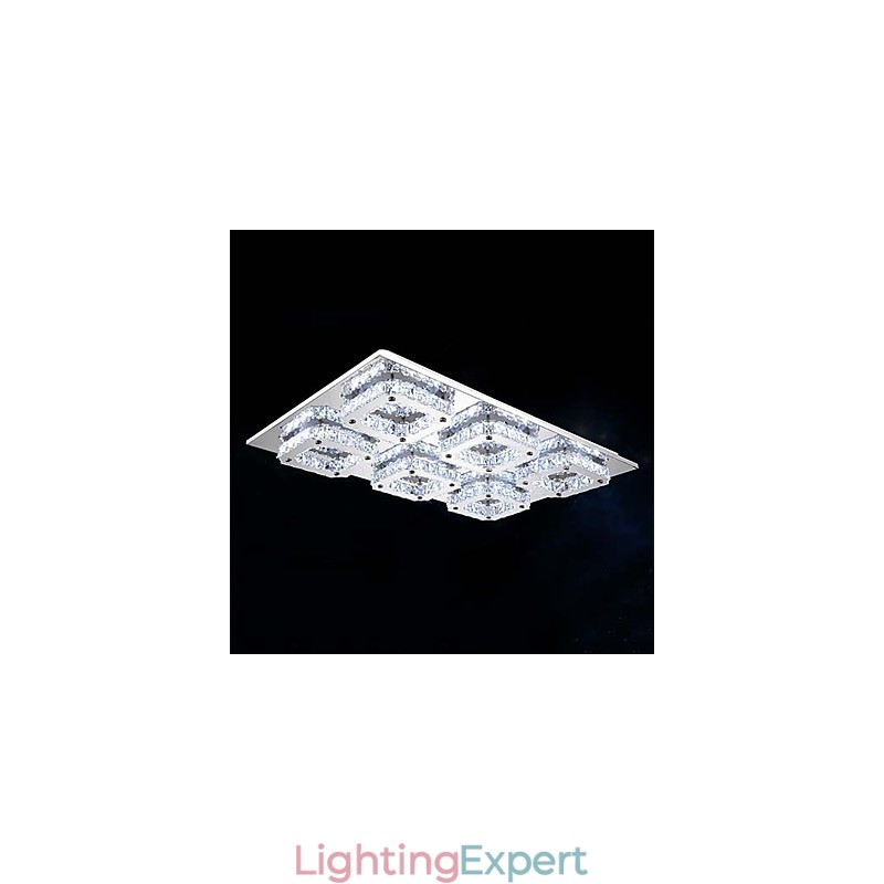 Modern Contemporary Electroplated Metal Flush Mount